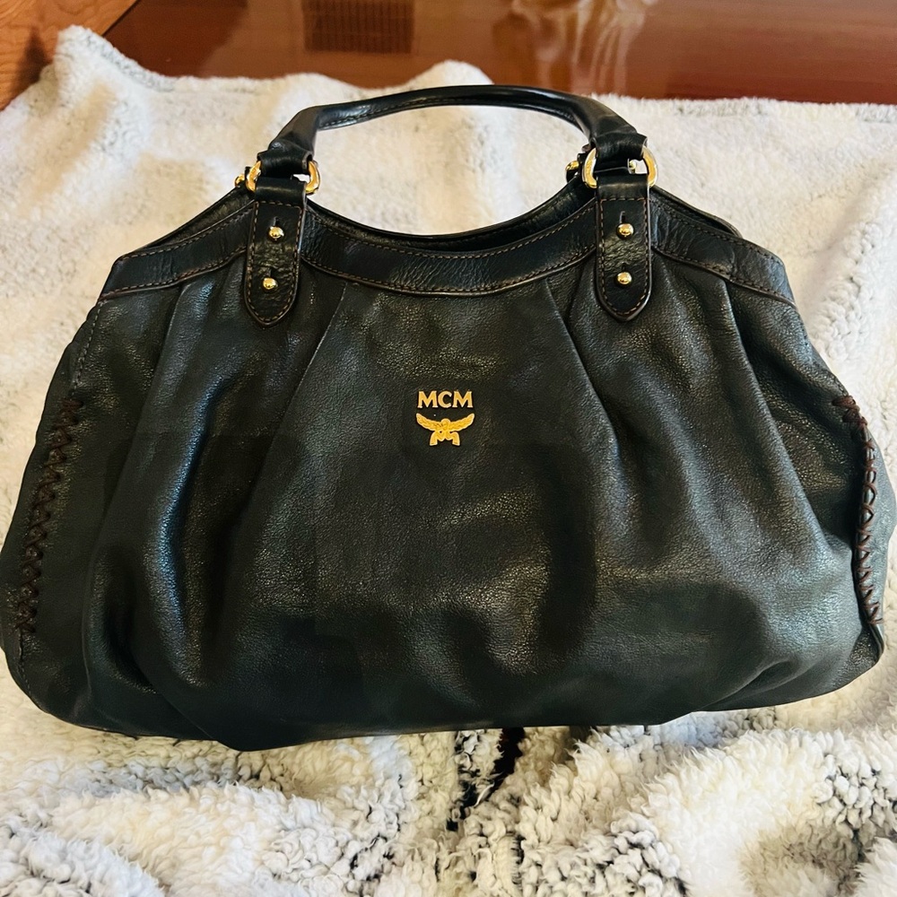 MCM Black Leather Women's Bag